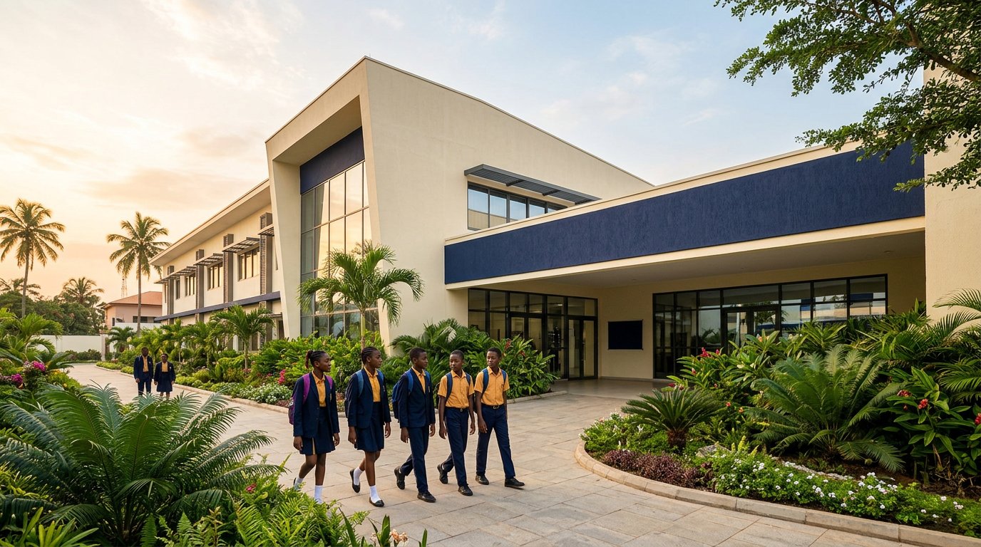 Vue du campus scolaire
